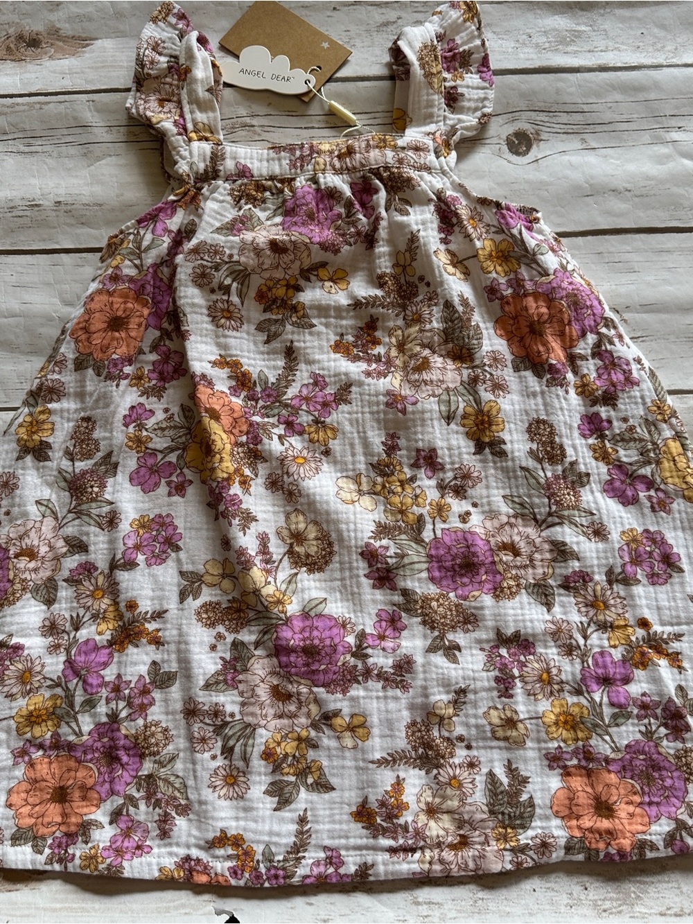 Angel dear floral dress nwt 4t